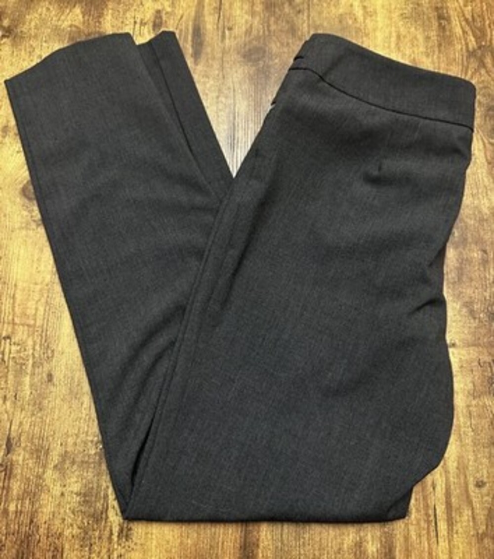 Calvin Klein Charcoal Gray Zipper Detail Trousers